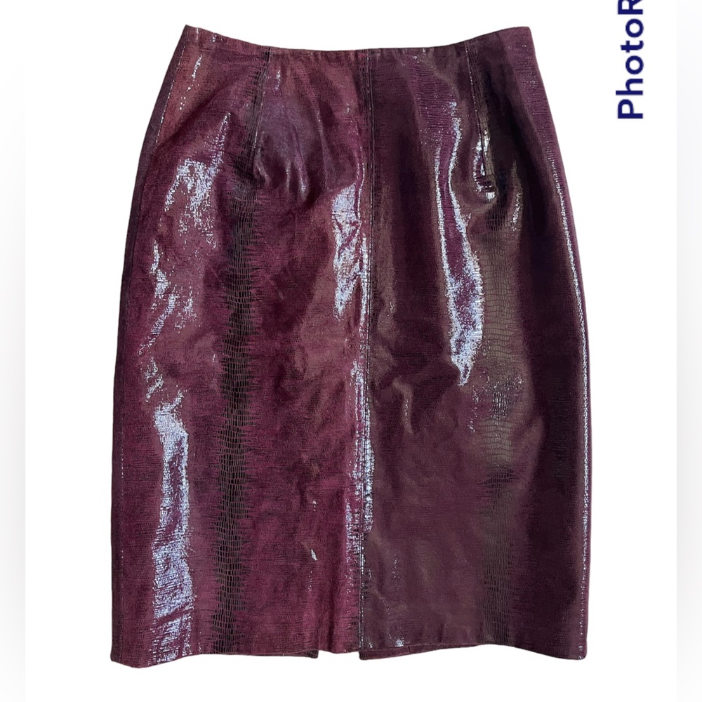 Business sexy purple scale skirt